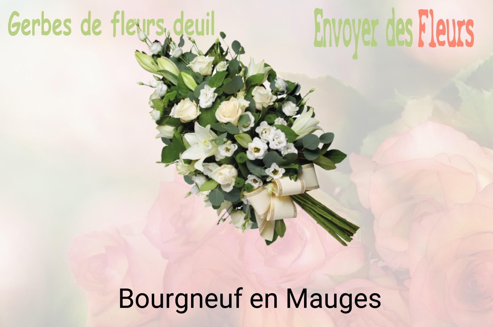Gerbe de fleurs de deuil livrée à Bourgneuf-en-Mauges